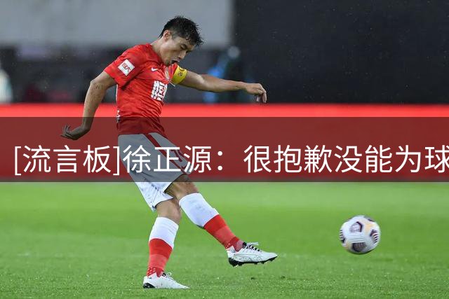[流言板]徐正源：很抱歉没能为球迷带来一场胜利，落后时球员没放弃